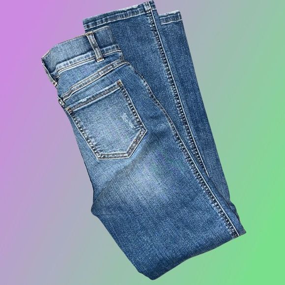 Spanx Skinny Fit High Rise Denim Jeans Size XS 24x27 - Picture 4 of 6